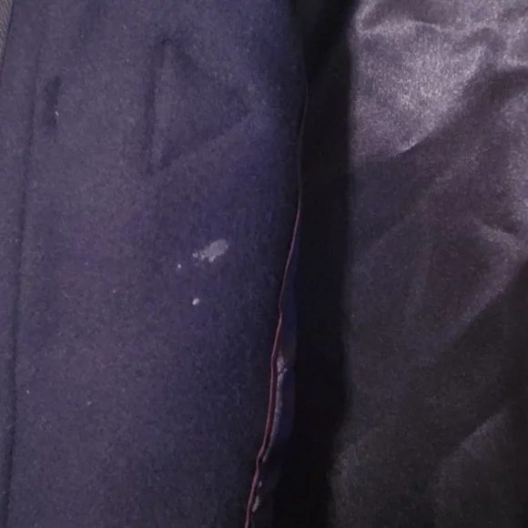 J. Crew Melton Wool Navy Blue Pea Coat With Toogle Front And Hood Size 00 - Picture 11 of 11